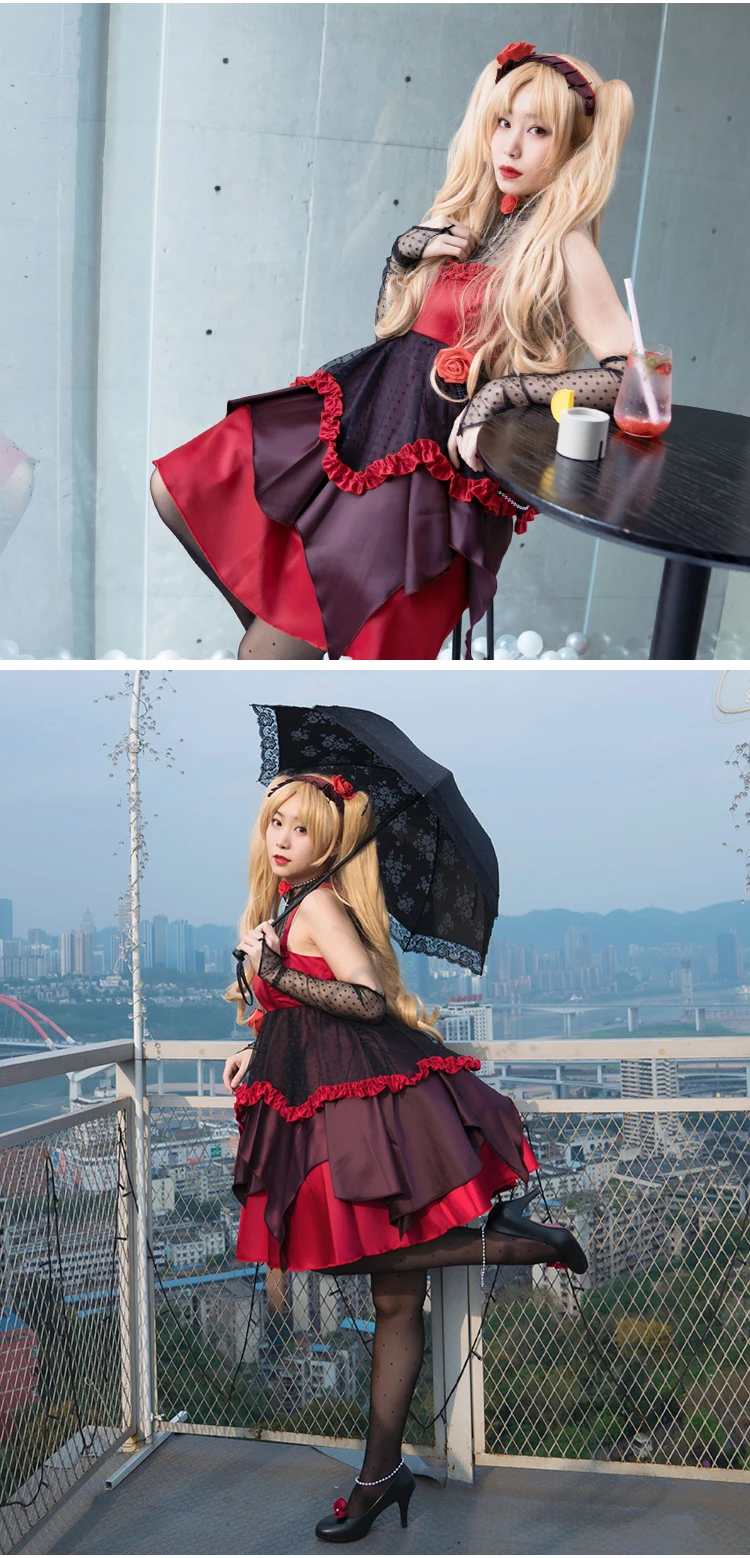 Fate Frand Order Ereshkigal& Ishtar Косплей Костюм Луна девушка tohsaka Rin Платье милое платье лолиты на Хэллоуин униформа