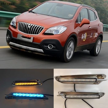 

CSCSNL 1 set For Buick Encore Opel Mokka 2012 2013 2014 2015 LED DRL Daytime Running Lights fog head Lamp cover car styling