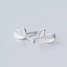 Shuangshuo Simples Brincos Folha Do Parafuso Prisioneiro para As Mulheres Folhas Brincos Moda Jóias Brinco Feminino Presente De Aniversário boucle d'oreille S032