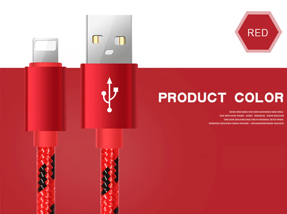  Nylon USB Charge Cable Fast Charging 8 Pin For iPhone X 8 7 6 6S 5 5s Se Plus For iPad Mini Lighting Charger Cables 1M 2M (13)