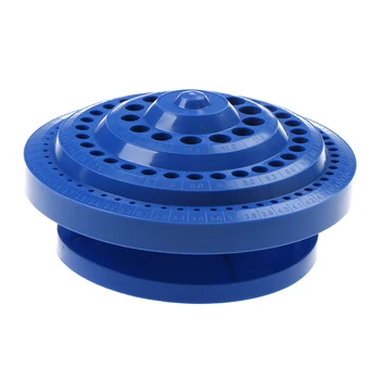 

100pcs Holder Round Shape Plastic Hard Drill Bit Storage Case - Blue Bits Drill Bit Stand Holder Electric Drill Tool