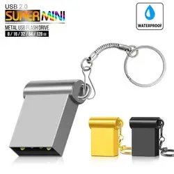 Новый мини Металл cle Usb Flash Drive 32 GB флэш-накопитель 16 GB 8 GB 64 ГБ флэш-диск 128 GB флешки memory stick memoria Пенна Usb ключ