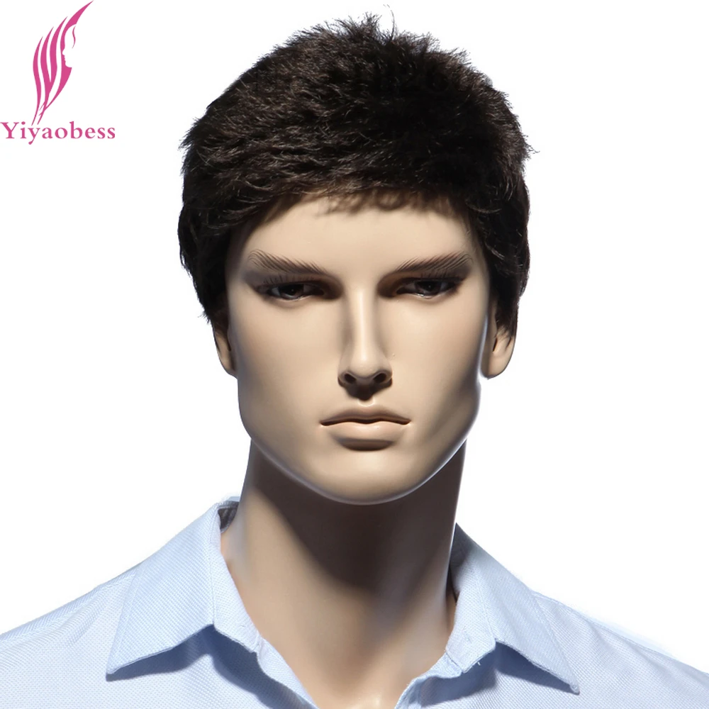 Hair Wig | Synthetic Wigs(for Black) - 6inch Dark Brown Short Hair Wig  White Heat - Aliexpress