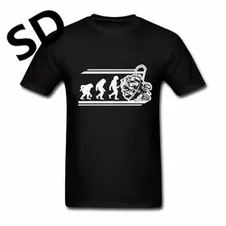 2018 фитнес костюмы забавные Эволюция ofFishing подарок для футболка с рыбаком для мужчин короткий рукав Забавные футболки одежда подростков Топ