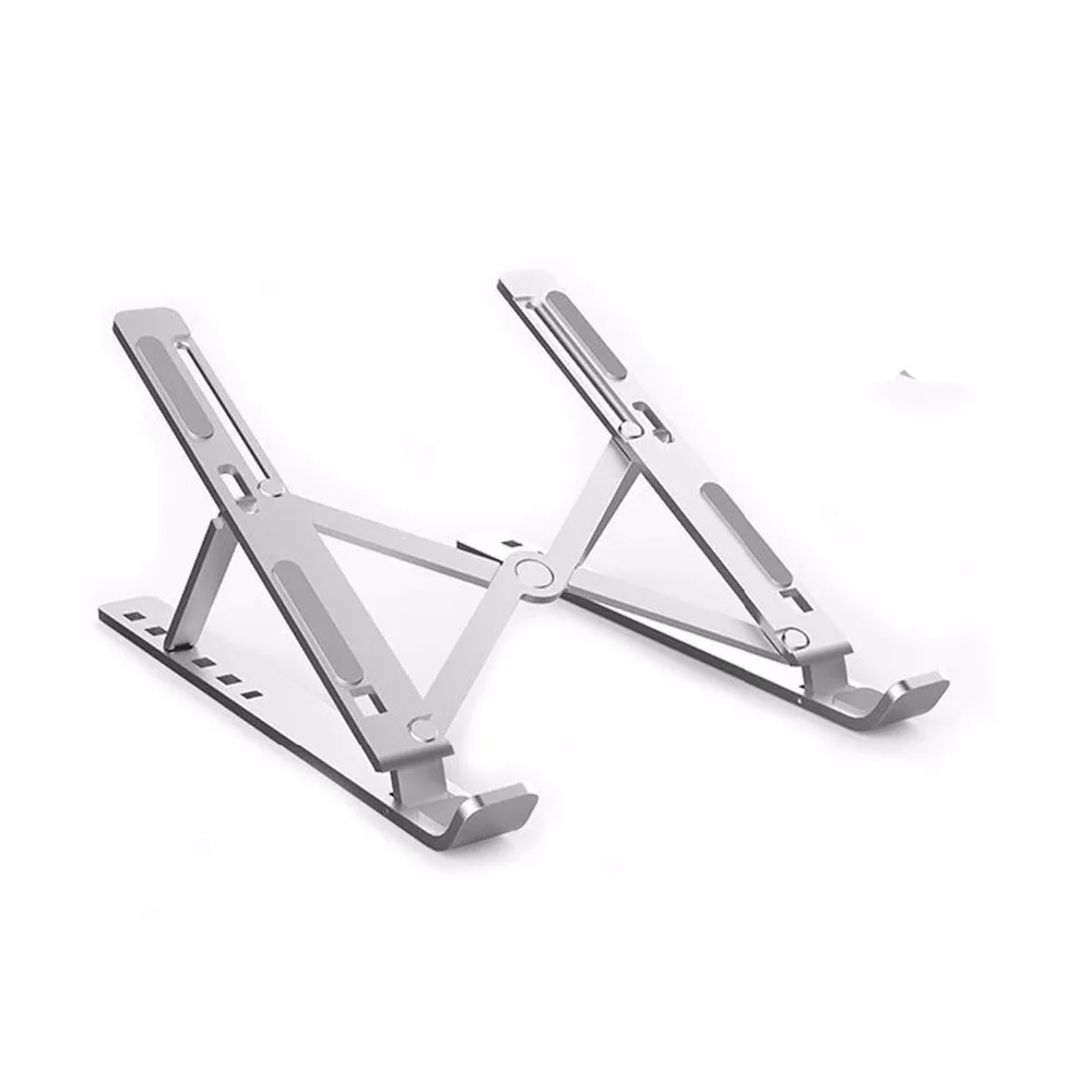 

Laptop Stand Portable 6 Heights Adjustable Aluminum Desktop Ventilated Cooling Holder Folding Ultra for MacBook up to 15.6 inch
