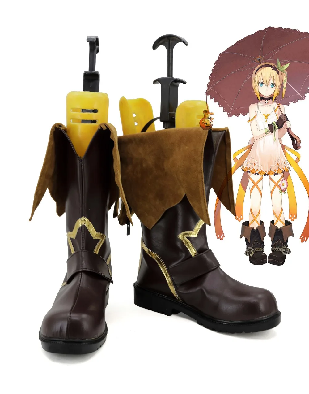 

New Tales of Zestiria Edna Cosplay Boots Anime Shoes Custom Made