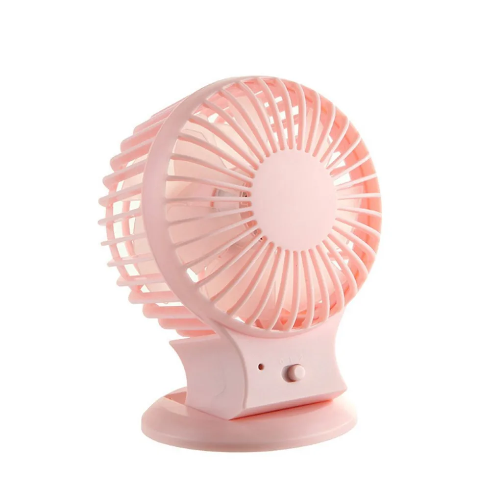 

USB Fan Cooler Cooling Fans Low Noise Compact Handheld Double Blades Rechargeable Handy Small Desk Desktop USB Cooling Fan