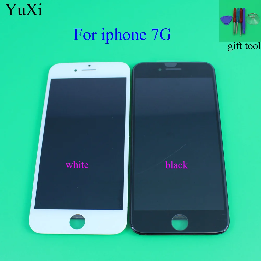 

YuXi 1pcs Grade AAA LCD For iphone 7g Display Touch Screen Digitizer Replacement Full Assembly for iPhone 7G lcd With Tools Kit