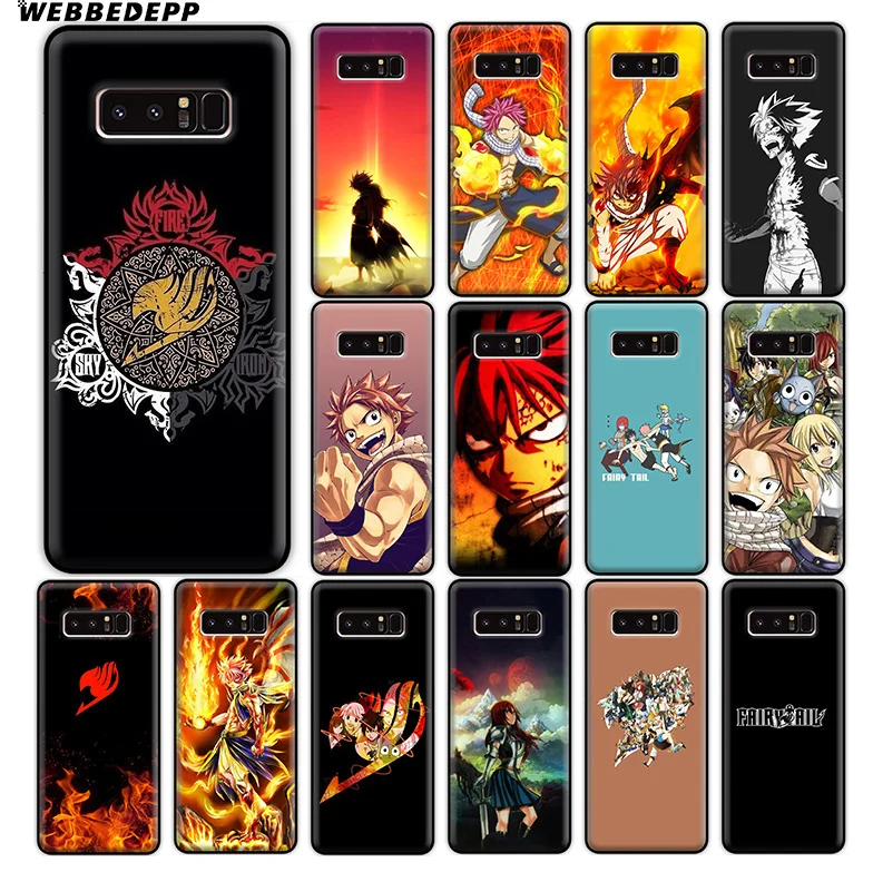 WEBBEDEPP Fairy Tail Anime Soft Silicone Case for Samsung Galaxy A9 A8 A7 A6 Plus 2018 A5 A3 2017 2016 Note 9 8 |
