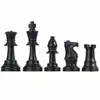 64/77mm Plastic 32 Medieval Chess Black&White Complete World Chess Set International Word Chess Game Entertainment Checkers ► Photo 2/6