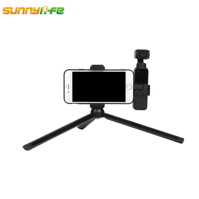 Sunnylife DJI Osmo Pocket Handheld Gimbal Stabilizer Phone Clip Holder Mount WithTripod Bracket DJI Osmo Pocket Accessories