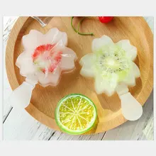 Креативное цветение вишни пластиковое домашнее мороженое инструмент плесень 2