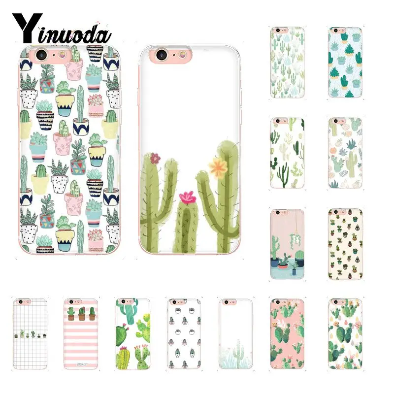 

Yinuoda Cartoon cactus Customer High Quality Phone Case for iPhone X XS MAX 6 6S 7 7plus 8 8Plus 5 5S XR Fundas Capa