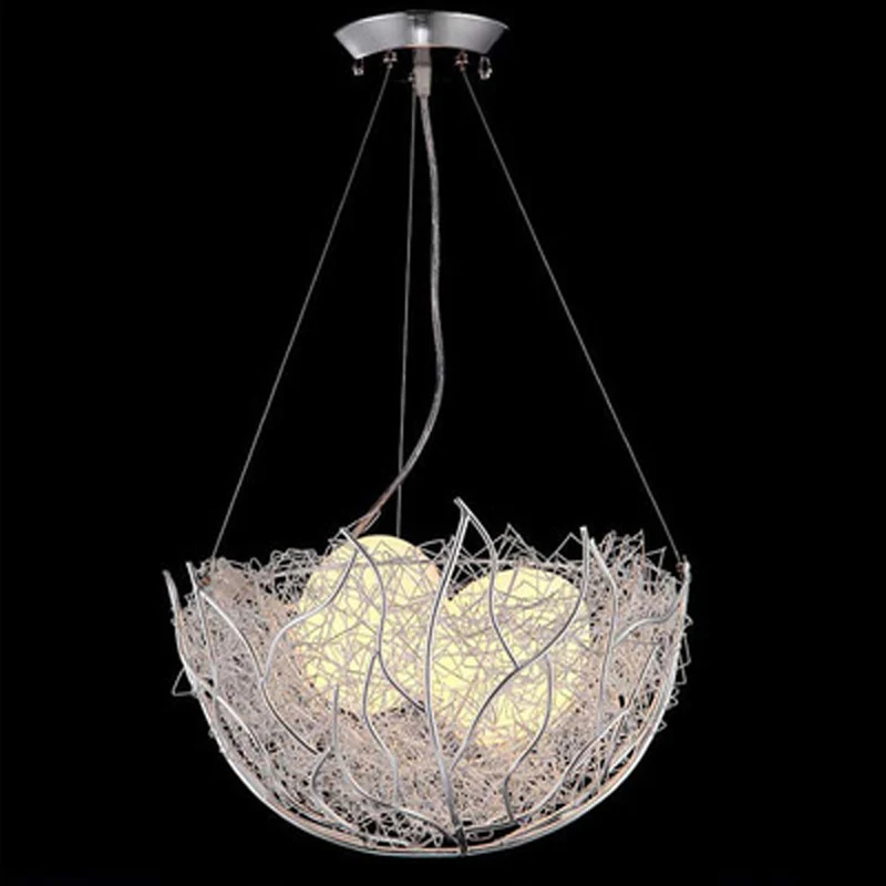 

LED bird's nest chandelier modern minimalist creative personality dining room chandelier children bedroom balcony bar room light