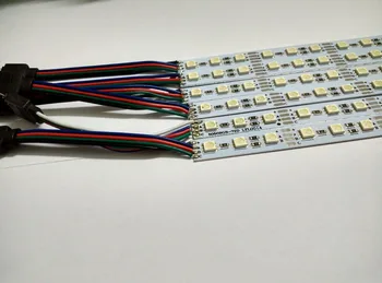 

50pcs/lot RGB SMD5050 LED Bar lights strip 50CM DC12V 36leds RGB 8W LED Hard Rigid LED Bar light hard strip freeshipping