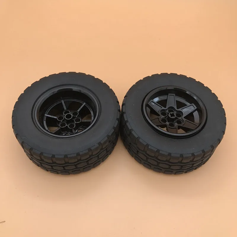 

Building block car spare parts compatible with Legoing 92912+15038 94x38mm tires