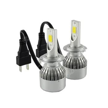 

2017 hot Sales H7 LED Headlight 36W 3800LM 3000k 6500K shine well super bright lamp waterproof C6 COB kit bulb fog lamps