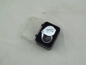 

Free Shipping 3pcs/lot 20x21MM TRIPLET JEWELER LOUPE, EYE LOUPE, jewelry testing tool,jewelry jade loupe,mangifier