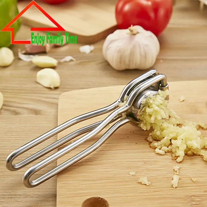 Free Shipping Hand Press Garlic Crusher Safe and Practical Garlic Press