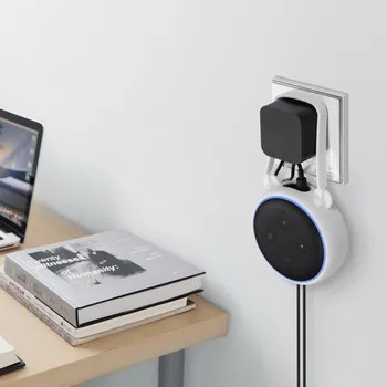 

Portable Wall Mount SpeakerHanger Holder Siliconer Detachable for Amazon Echo Dot 3 Generation Plug Speaker Home Stand