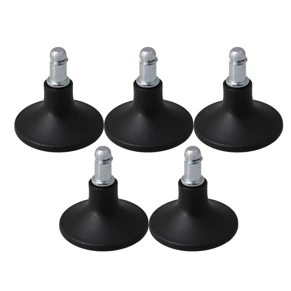 6x1 1x6cm Black Silver Plastic Metal Bell Shape Stationary Chair