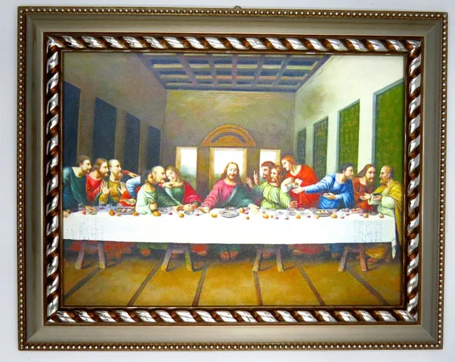 Framed Picture Of Christ The Last Supper Wall Art For Home Framed Picture Of Christ The Last Supper Wall Art For Home Decor Size 12