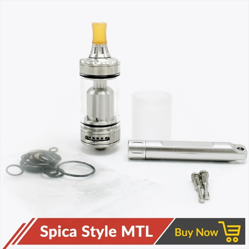 Volcanee Coppervape Spica Pro Style MTL RTA Atomzier Восстановленный диаметр 22 мм Емкость 3 мл для