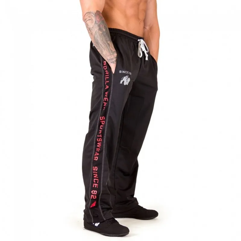 

2018 Men Gyms Long pants Mid Cotton Men's Sporting workout fitness Pants casual Fashion sweatpants jogger pant Loose trousers