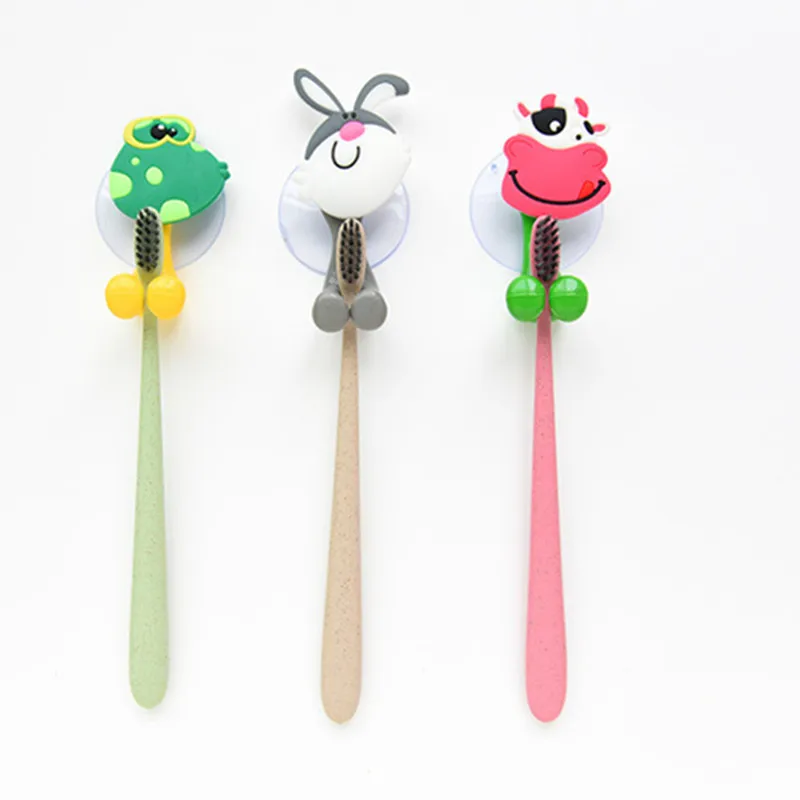 Multifunctional Cute Cartoon Animal Suction Cup Toothbrush Holder Hooks Bathroom Accessories 24 Colors Hot Sale Multifunctional Cute Cartoon Animal Suction Cup Toothbrush Holder Hooks Bathroom Accessories 24 Colors Hot Sale