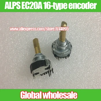 

2pcs ALPS EC20A 16-type vertical encoder potentiometer / copper Handle length 24-point stepping 30MMF