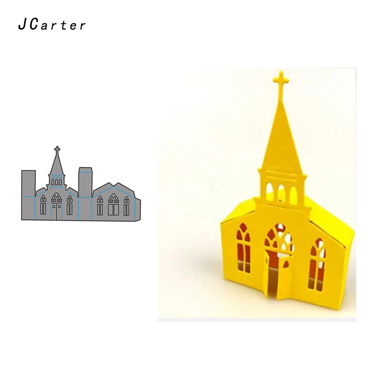 

JCarter 3D High Roof Houses Metal Cutting Dies Stencils for Scrapbooking DIY Embossing Folder Paper Cards Handmade Album Crafts