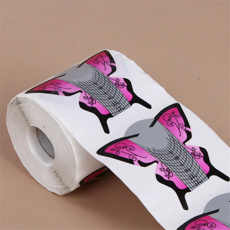 Flazea 300 Pcs/Roll Professional Butterfly Nail Art Forms Acrylic Curve Nails Gel Nail Extension Nail Art Guide Form Flazea 300 Pcs/Roll Professional Butterfly Nail Art Forms Acrylic Curve Nails Gel Nail Extension Nail Art Guide Form