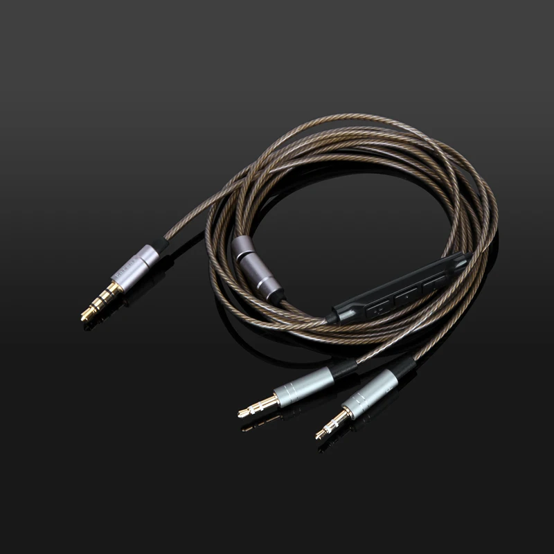  Argento Cavo Audio Con Il Mic Per Il Sol Republic Master Tracks HD V8 V10 V12 X3 cuffie