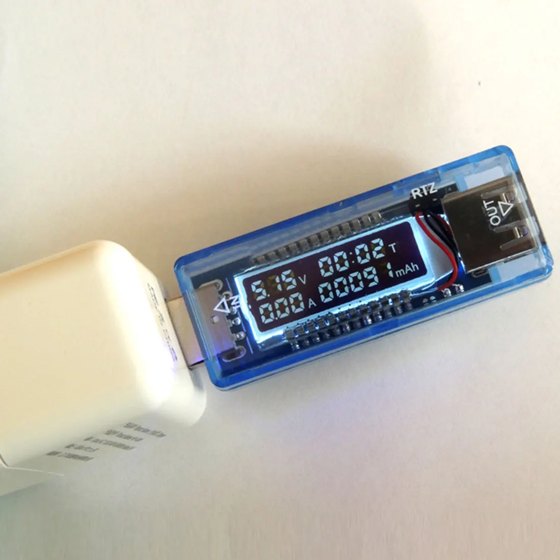 

Battery Test Voltage Current Mobile Power Detector Meter Battery Tester Blue Measuring Instruments USB Charger Doctor