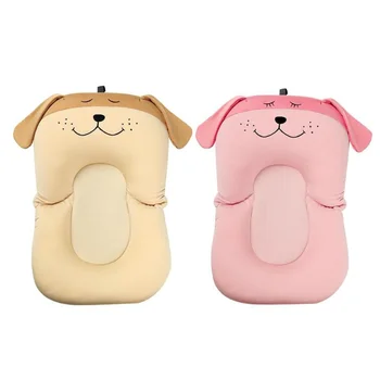 

Non-Slip Security Baby Bathtub Mat Cartoon Dog Bath Pad Safty Infant Shower Portable Air Cushion Infant Support Cushion Mat