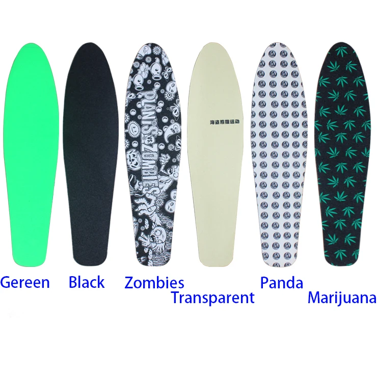 

12 Colors 22 inch Penny Board Sticker Sandpaper Special Design Waterproof Abrasive Wear Resisting Replace Banana Single Rocker