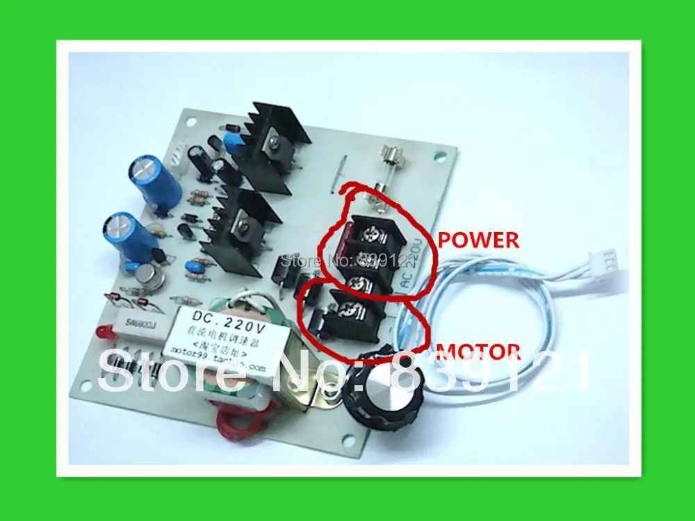 

Free ship High voltage DC motor controller / spindle motor speed 750w DC220v