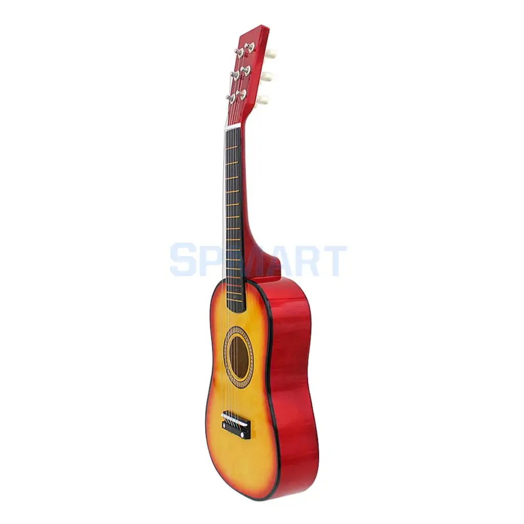 23inch 6 String Acoustic Guitar with Pick Strings for Beginner Kids Adults Musical Gift