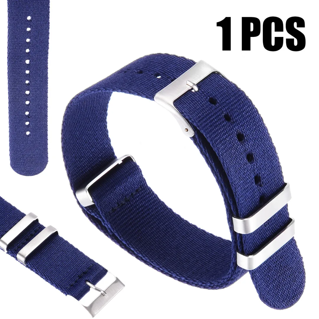 Shellhard Causal 22mm Fashion Military Nylon Wrist Watch Band Unisex 8 Colors Nylon Watch Straps Replacement Belt For Watches