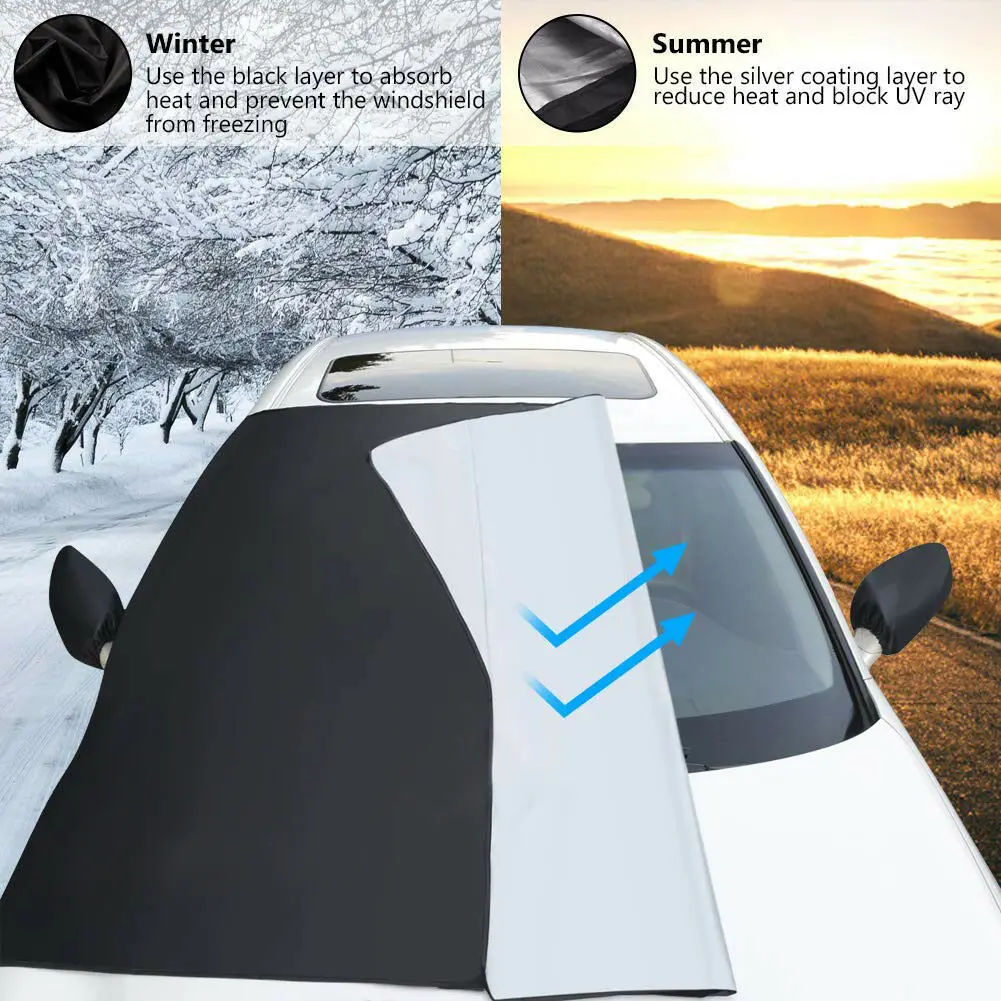 

Auto Windshield Snow Cover Magnetic Waterproof Car Ice Frost Sunshade Protector