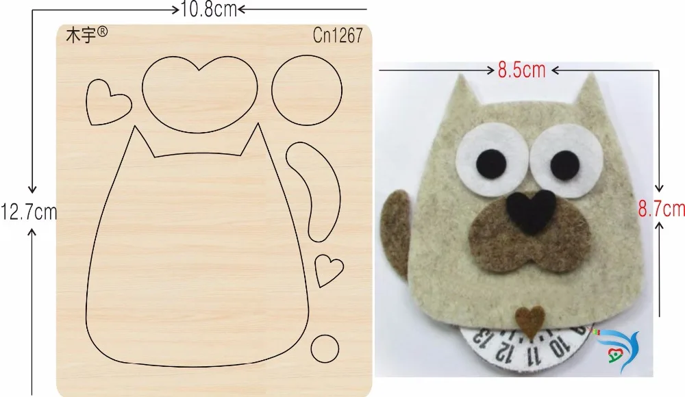 

Dog cn1267 muyu cutting die-- new wooden mould cutting dies for scrapbooking Thickness-15.8mm