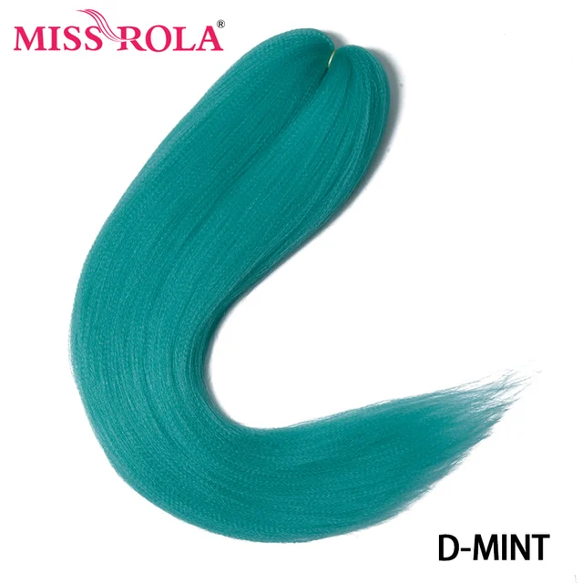 Miss Rola Synthetic Wholesale Bulk 5 Pieces 24 Inch 100g Stretched Jumbo Braiding Hair Kanekalon Pink Twist Braid Hair Extension P2/613