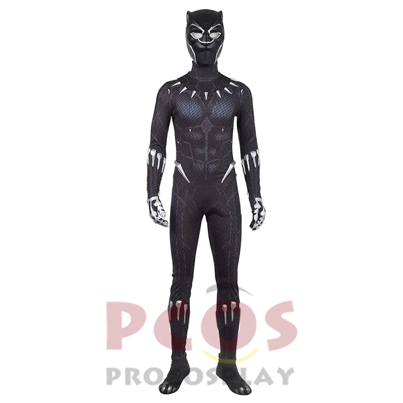 

Black Panther 2018 T Challa Cosplay Costume jumpsuit, helmet and Shoes mp003946