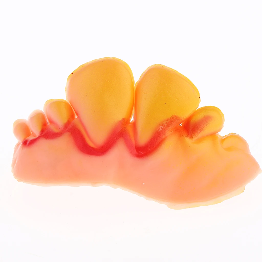 10pcs Plastic Soft Tooth Covers Funny Jokes Prop Toys Teeth Gag Halloween Party Prop Teeth