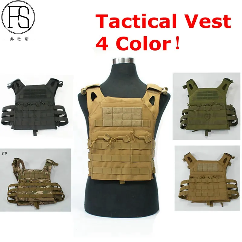 1000D Molle Tactical Vest Simplified Version Military Protective Plate ...