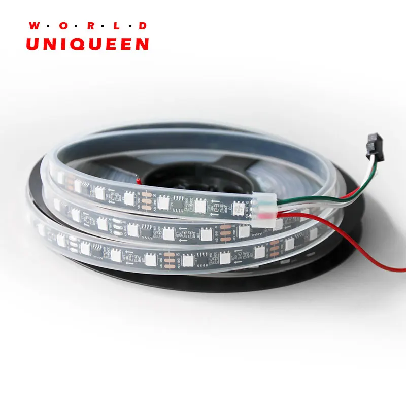 Водонепроницаемая светодиодная лента SM16703 WS2811 60led s/m Адресуемая цветная мечты 1 IC 3