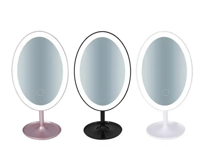 Оптовая продажа светодио дный LED настольное зеркало 3 уровня заполняющий свет косметические зеркала затемнения макияж зеркало для комода