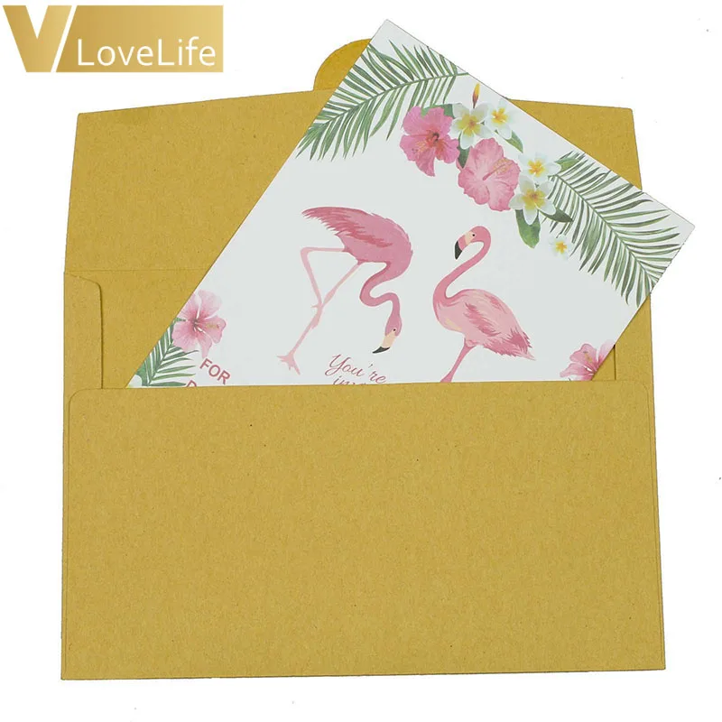  1st Flamingo Invitations Card Birthday Sticker Paper Card Kids For Flamingo Birthday Party Decorati - 33057676929
