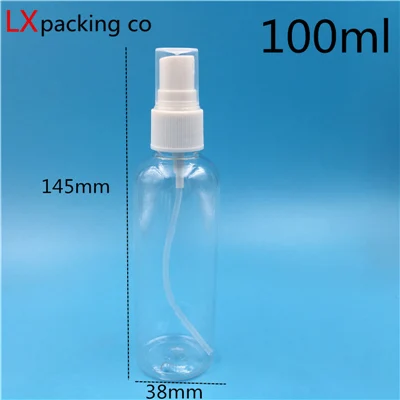 Garrafas de Perfume Lote Frete Grátis 60 100 120 150 ml Claro Plástico Retilable Spray Vazio Recipiente Cosmético Atacado 50 Pçs - 24 Cheap Garrafas reutilizáveis