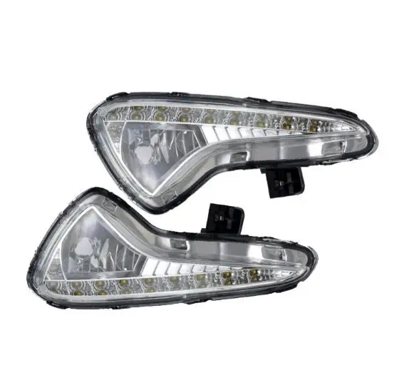 

1 Set Car Stlying Daytime Running Light Fog Light Signal DRL Xenon Lamp Light For HYUNDAI Verna 2010 2011 2012 2013 2014